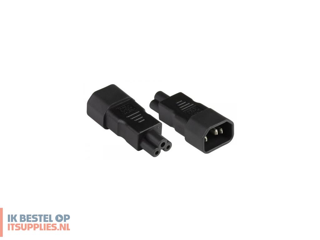 0309555-alcasa_pa-1405s_netstekker_adapter_c14_c5_zwart