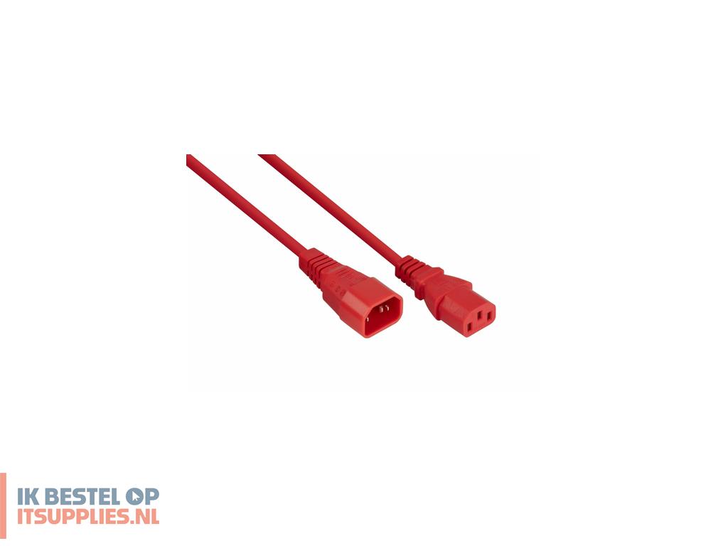 0649491-kabelmeister_sk1430-r030_electriciteitssnoer_rood_3_m_iec_c14_iec_c13