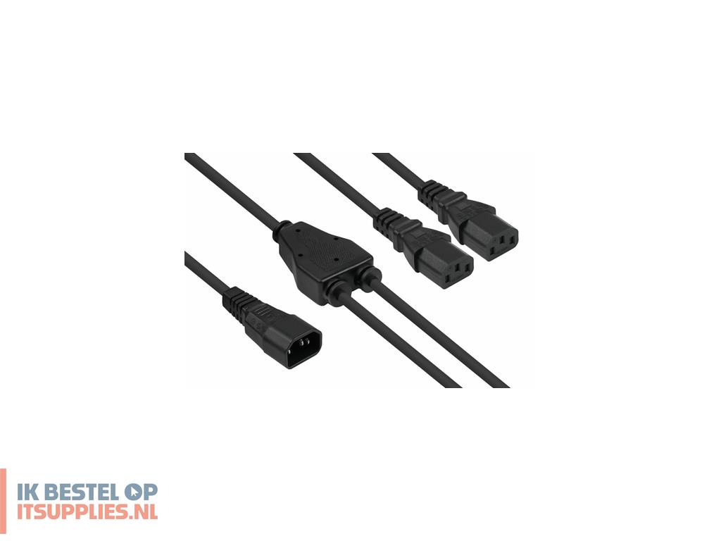 5826727-kabelmeister_sk1436-s003_electriciteitssnoer_zwart_0-3_m_iec_c14_iec_c13