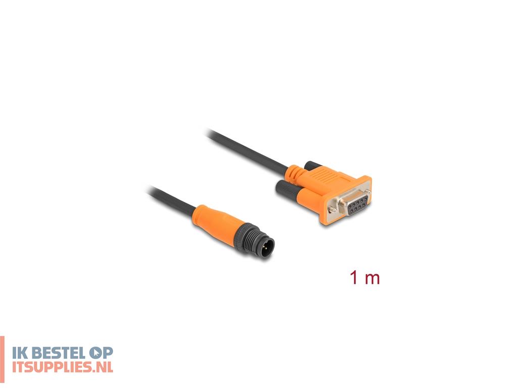 0225968-delock_66745_seriele_kabel_zwart-_oranje_1_m_m12_plug_5_pin_d-sub_9_pin
