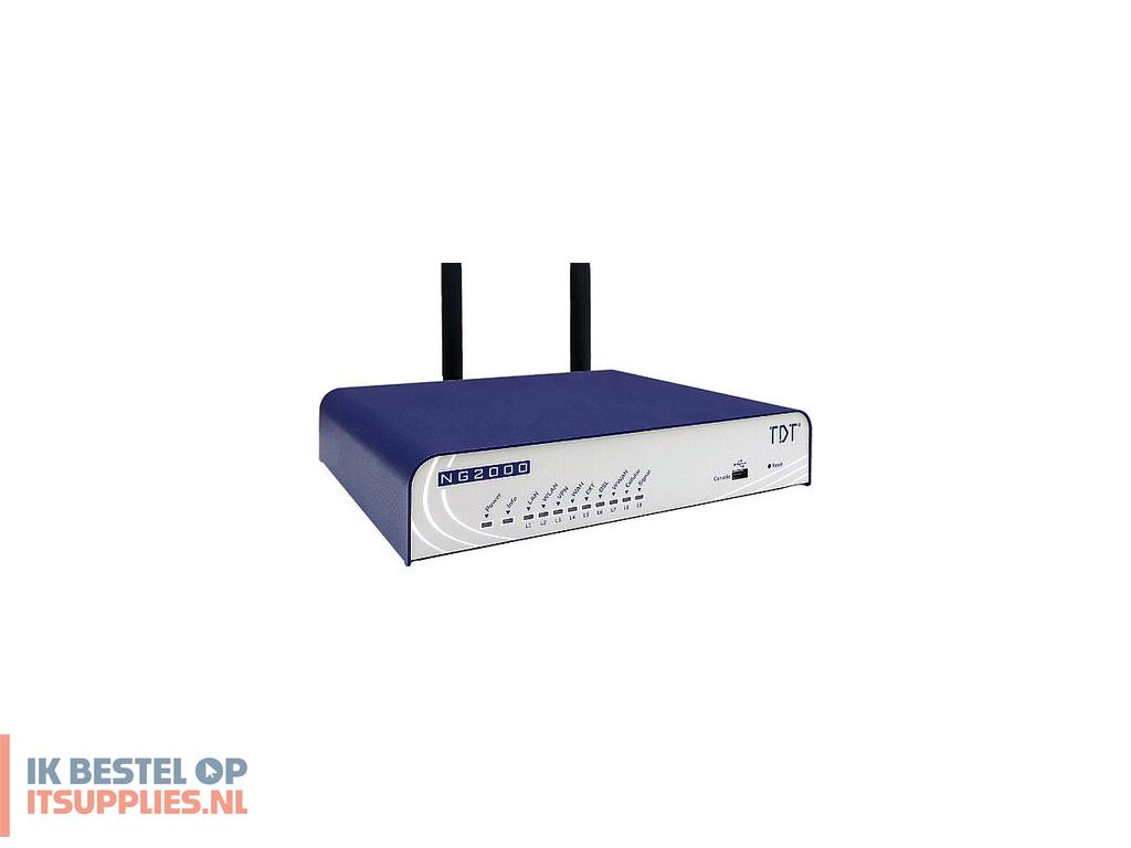 3020205-tdt_ng2000-dw_draadloze_router_25_gigabit_ethernet_dual-band_24_ghz__5_ghz_grijs-_blauw
