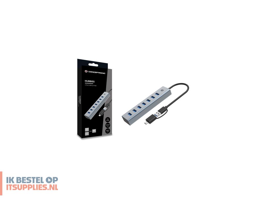 0233374-conceptronic_hubbies21g_interface_hub_usb_32_gen_1_31_gen_1_type-a_5000_mbits_grijs