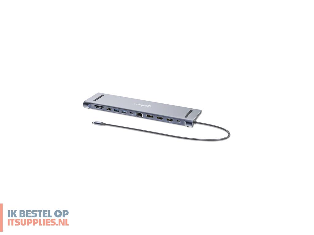3458948-manhattan_190305_laptop_dock_poortreplicator_bedraad_usb_32_gen_1_31_gen_1_type-c_zilver