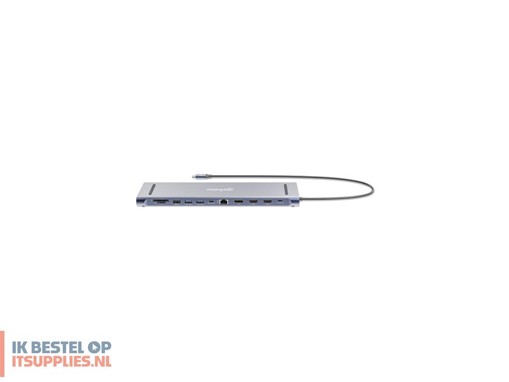 3531474-manhattan_190305_laptop_dock_poortreplicator_bedraad_usb_32_gen_1_31_gen_1_type-c_zilver