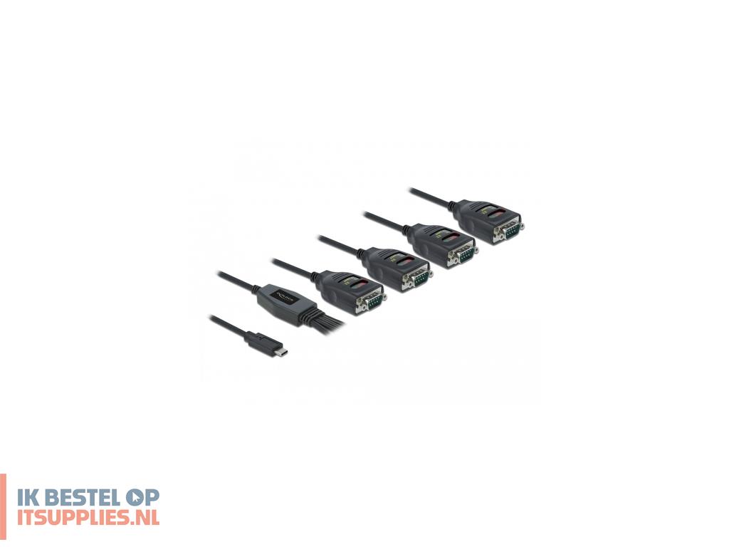 3011128-delock_90495_seriele_kabel_zwart_0-63_m_usb_type-c_rs-232_db9