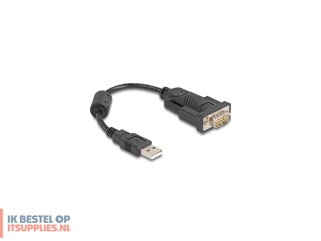 4547285-delock_61549_seriele_kabel_zwart_0-25_m_usb_type-a_rs-232