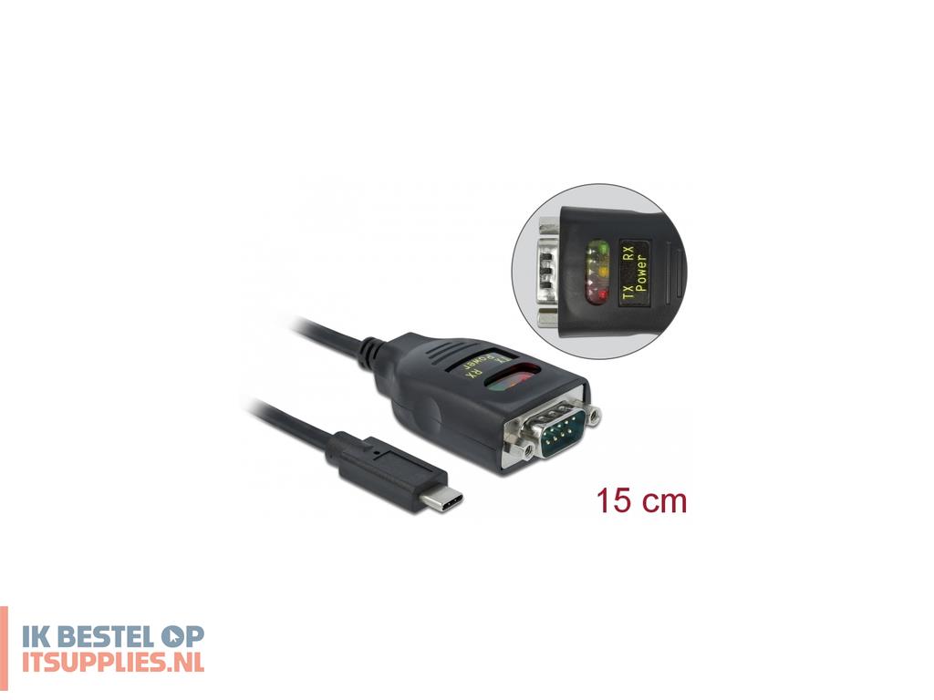 1914986-delock_64038_seriele_kabel_zwart_0-15_m_usb_type-c_rs-232_db9