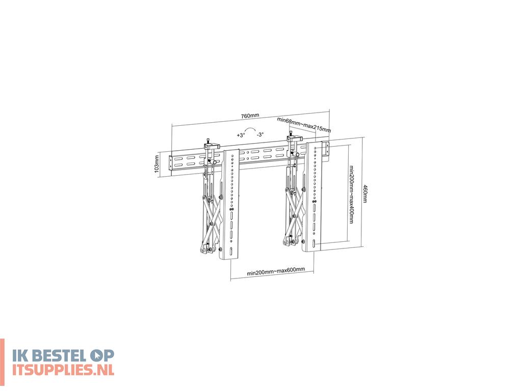 3150102-multibrackets_0513_bevestiging_voor_signage-beeldschermen_177-8_cm_70_zwart
