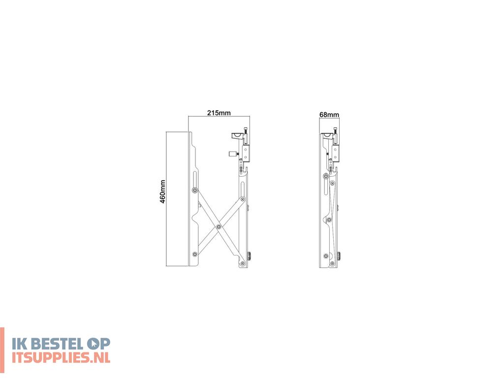 3150935-multibrackets_0513_bevestiging_voor_signage-beeldschermen_177-8_cm_70_zwart