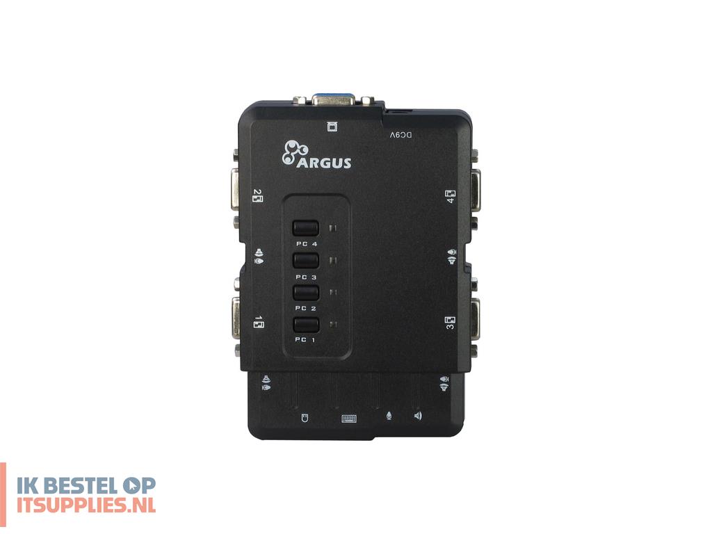 0601492-inter-tech_kvm-cs-41ua_kvm-switch_zwart
