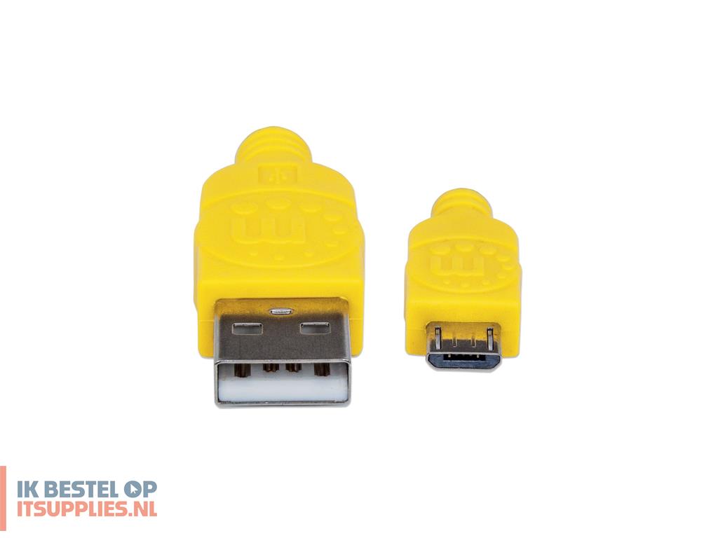 0734512-manhattan_352703_usb-kabel_usb_20_1-8_m_usb_a_micro-usb_b_groen-_geel