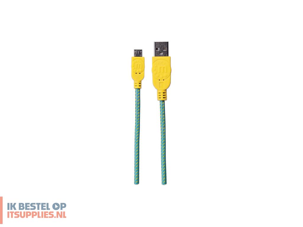 0736787-manhattan_352703_usb-kabel_usb_20_1-8_m_usb_a_micro-usb_b_groen-_geel