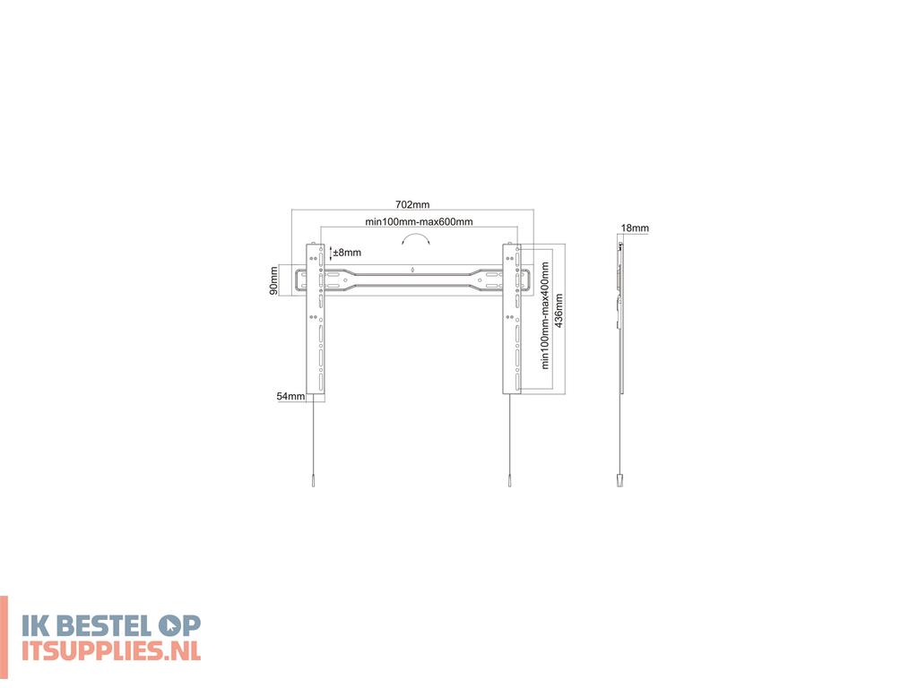 4646946-multibrackets_5563_bevestiging_voor_signage-beeldschermen_2-54_m_100_zwart