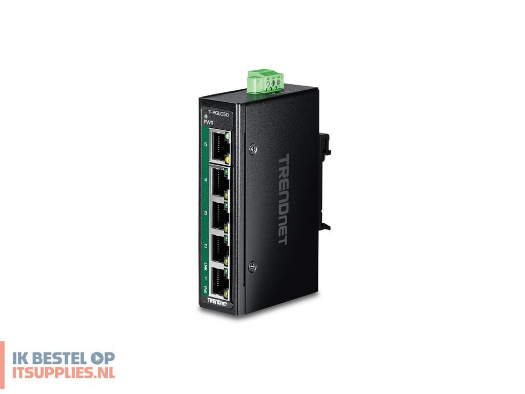 1508018-trendnet_ti-pglc50_netwerk-switch_unmanaged_gigabit_ethernet_101001000_power_over_ethernet_poe_zwart