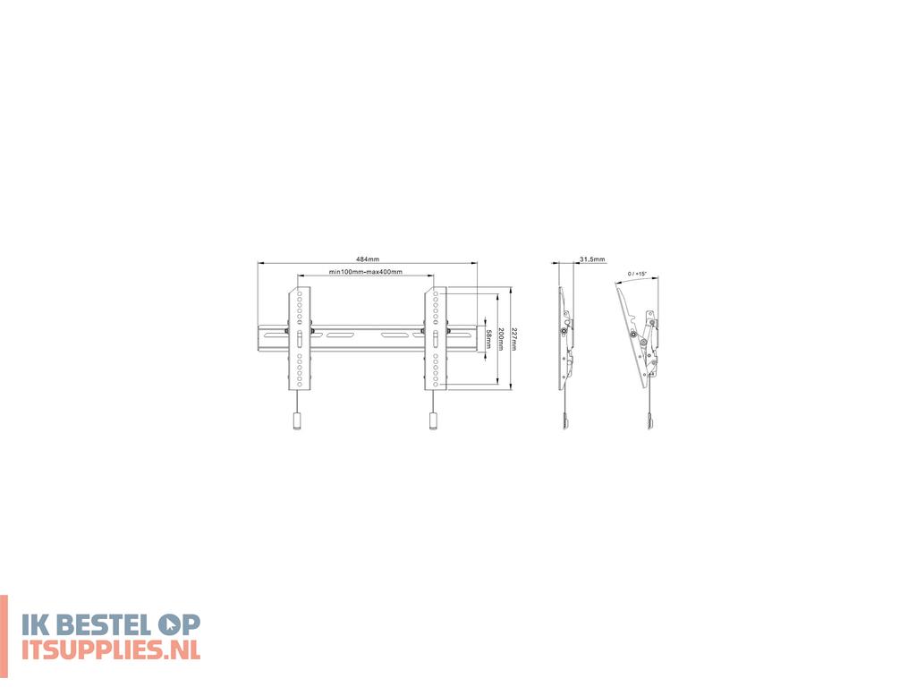 0204186-multibrackets_6560_tv-bevestiging_165-1_cm_65_zwart