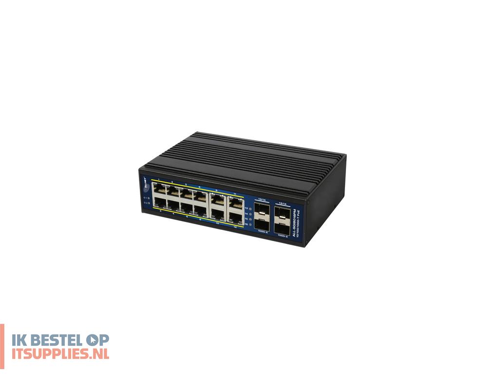 5007683-allnet_all-sgi8016pm_netwerk-switch_managed_l2l3_gigabit_ethernet_101001000_power_over_ethernet_poe_zwart