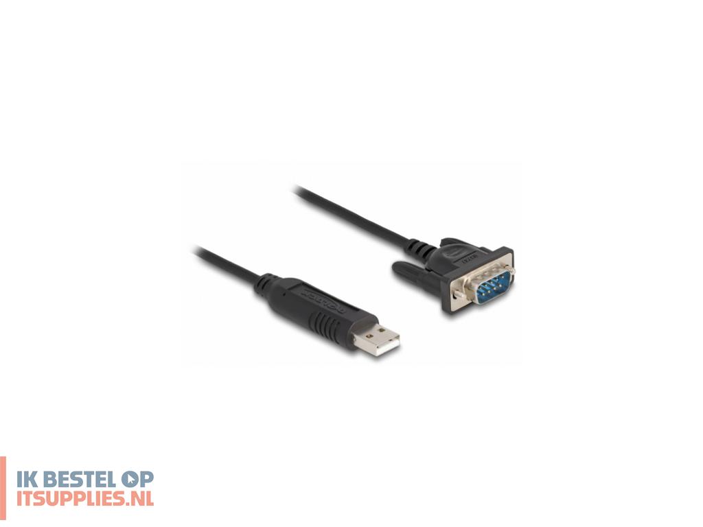 2023179-delock_66461_seriele_kabel_zwart_0-5_m_usb_type-a_rs-232