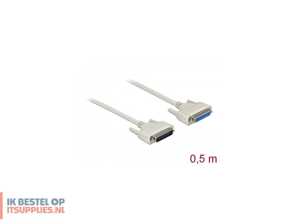 1852960-delock_86907_seriele_kabel_beige_0-5_m_d-sub_25_pin
