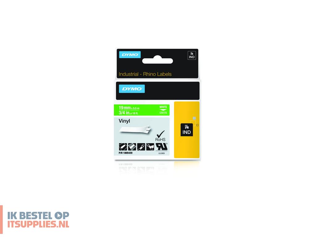 1729685-dymo_1805420_labelprinter-tape_wit_op_groen