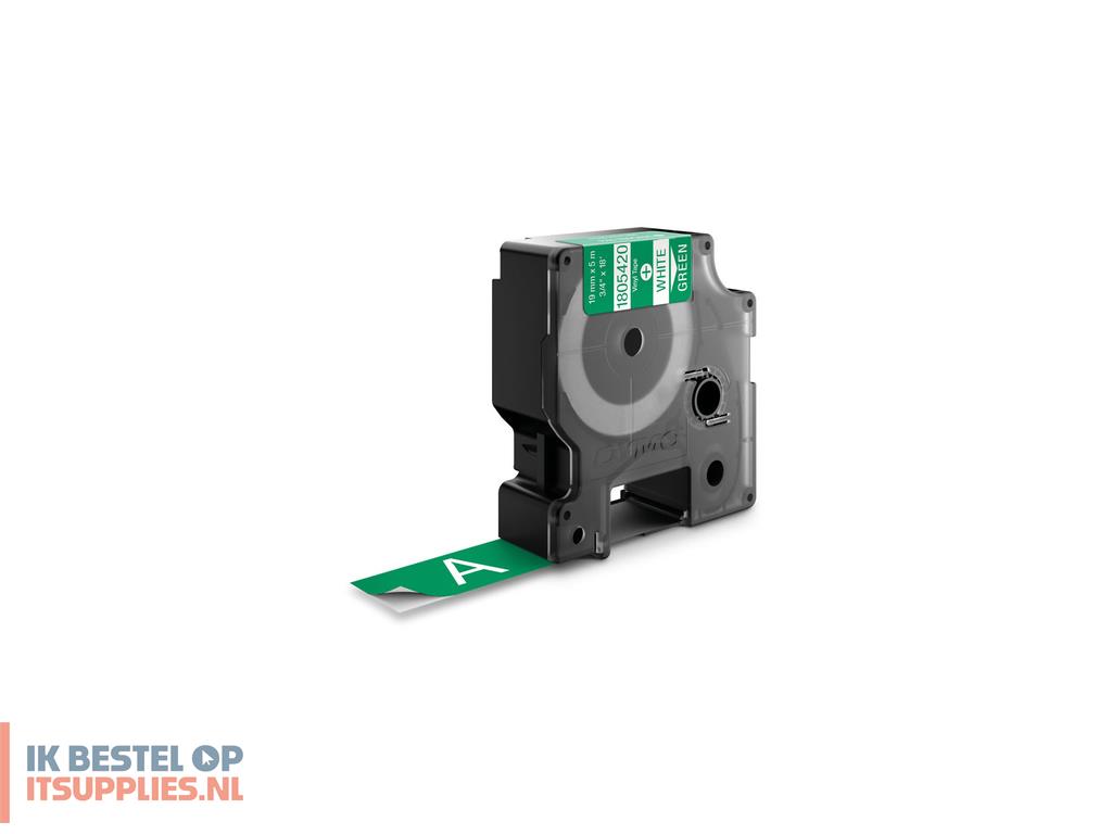 1743242-dymo_1805420_labelprinter-tape_wit_op_groen