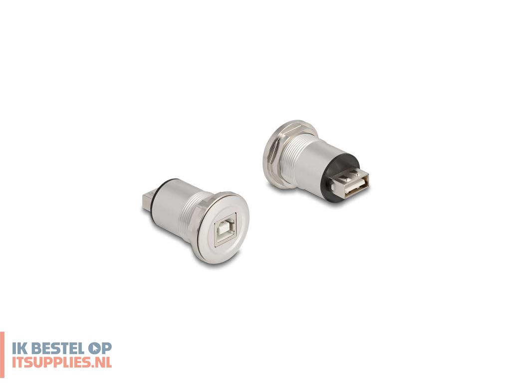 4555808-delock_88194_wandcontactdoos_type_b_usb_type_a_zwart-_zilver