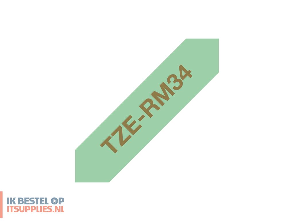 0337980-brother_tze-rm34_labelprinter-tape_goud_op_muntkleur
