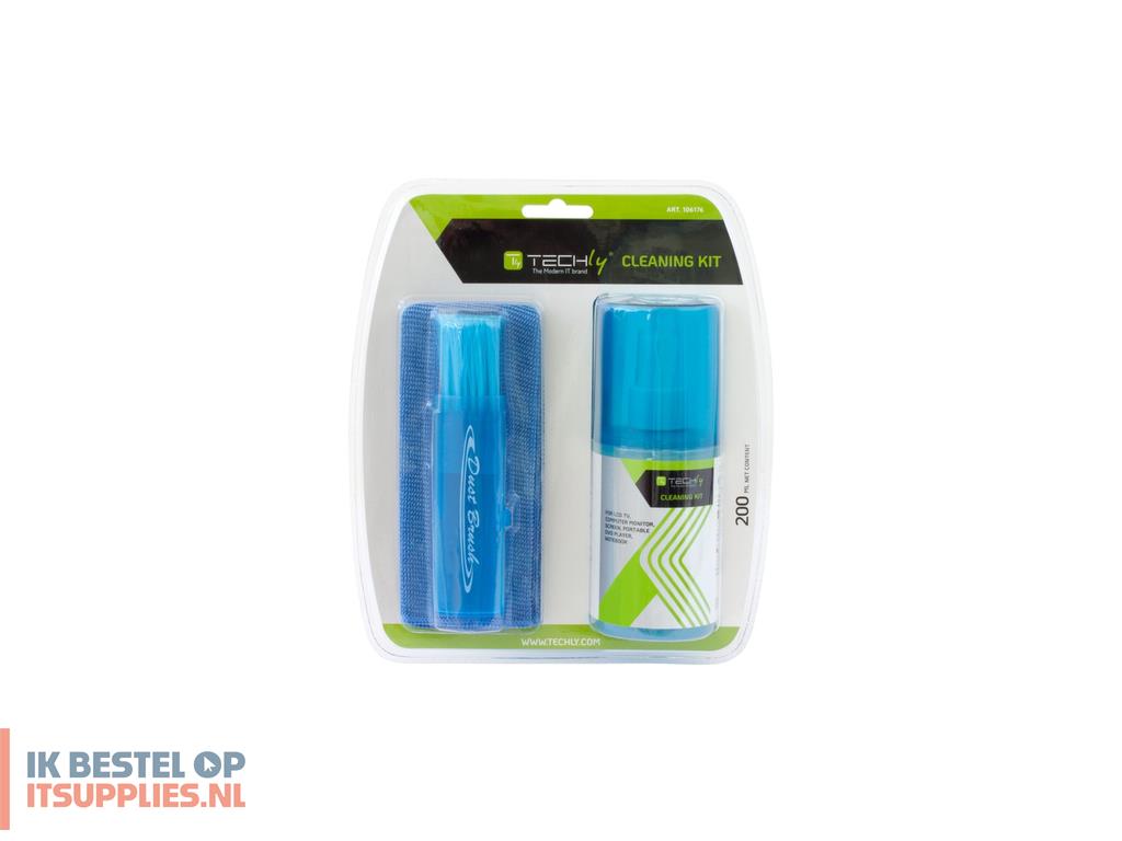 0109299-techly_ias-lcd200ty_computerreinigingskit_laptop_spray_droge_doekjes_voor_apparatuurreiniging_200_ml
