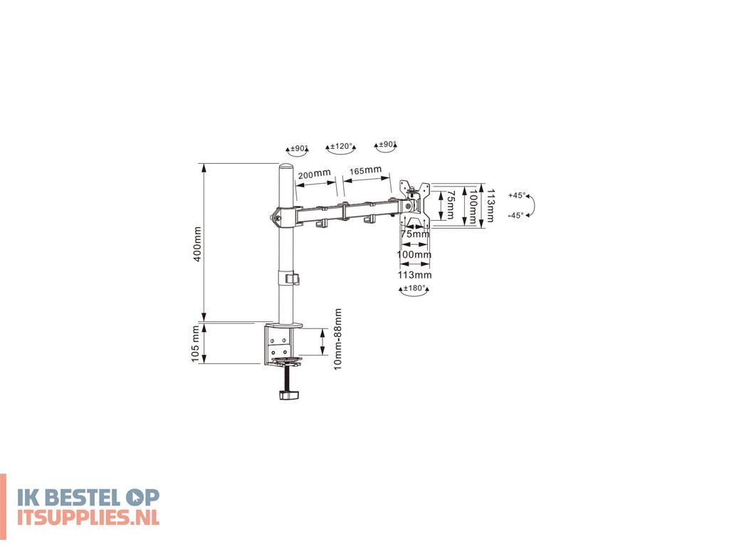 0114422-techly_ica-lcd_503bk2_flat_panel_bureau_steun_68-6_cm_27_zwart