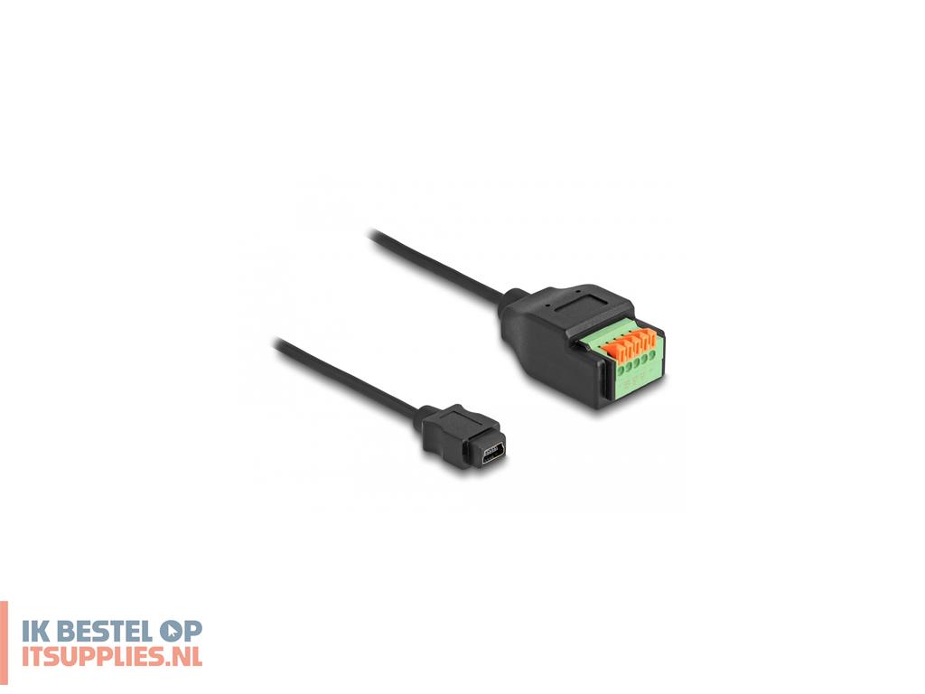 0239278-delock_66252_tussenstuk_voor_kabels_usb_20_type_mini-b_terminal_block_zwart-_groen