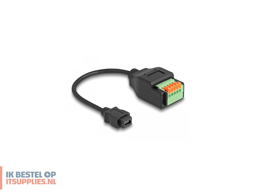 0243910-delock_66252_tussenstuk_voor_kabels_usb_20_type_mini-b_terminal_block_zwart-_groen