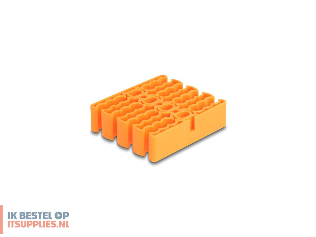 4604766-delock_66255_kabelbeheersysteem_universeel_kabelhouder_oranje_1_stuks