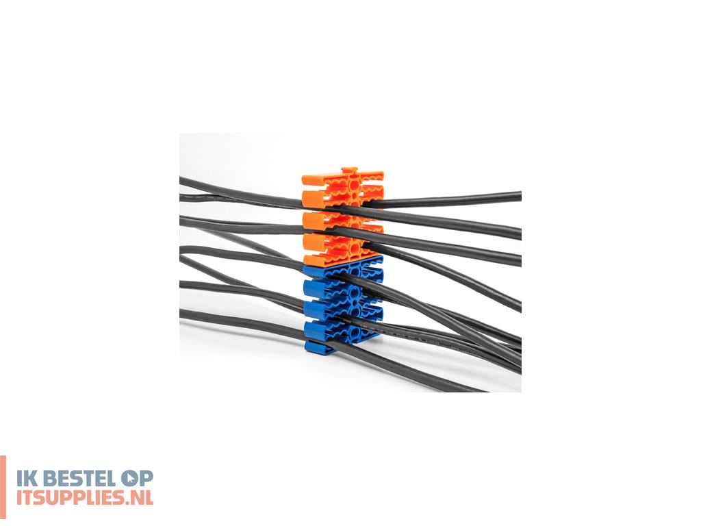 4609091-delock_66255_kabelbeheersysteem_universeel_kabelhouder_oranje_1_stuks