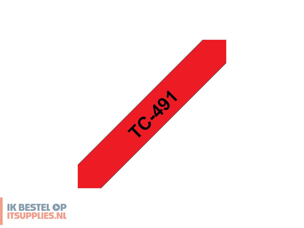 4623394-brother_tc-491_labelprinter-tape_zwart_op_rood