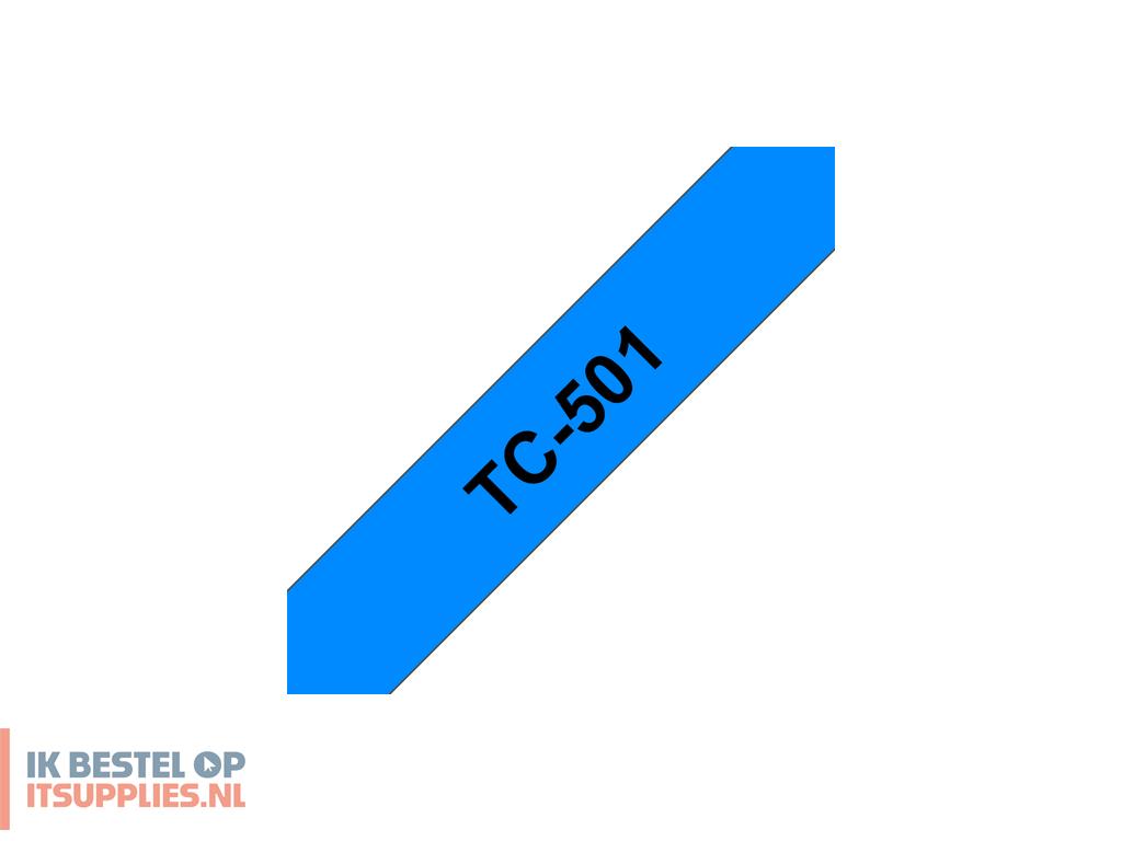 1619209-brother_tc-501_labelprinter-tape_zwart_op_blauw