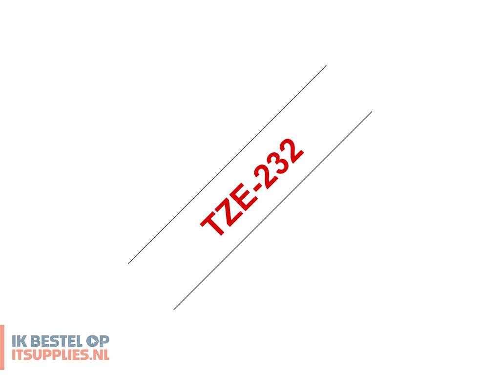 4553842-brother_tze-232_labelprinter-tape_rood_op_wit