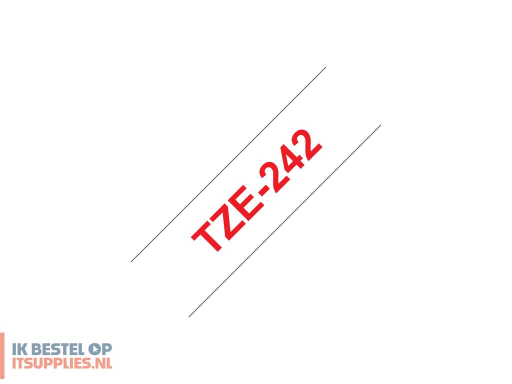 1732823-brother_tze-242_labelprinter-tape_rood_op_wit