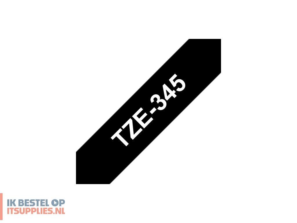 0359913-brother_tze-345_labelprinter-tape_wit_op_zwart