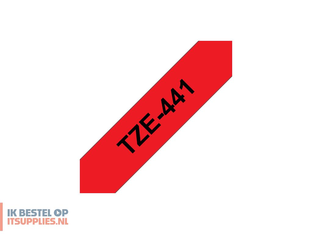 3828284-brother_tze-441_labelprinter-tape_zwart_op_rood