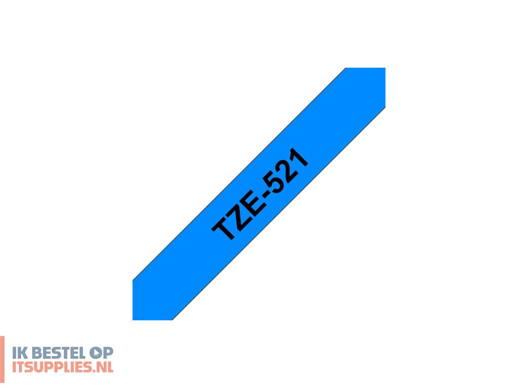 0159975-brother_tze-521_labelprinter-tape_zwart_op_blauw