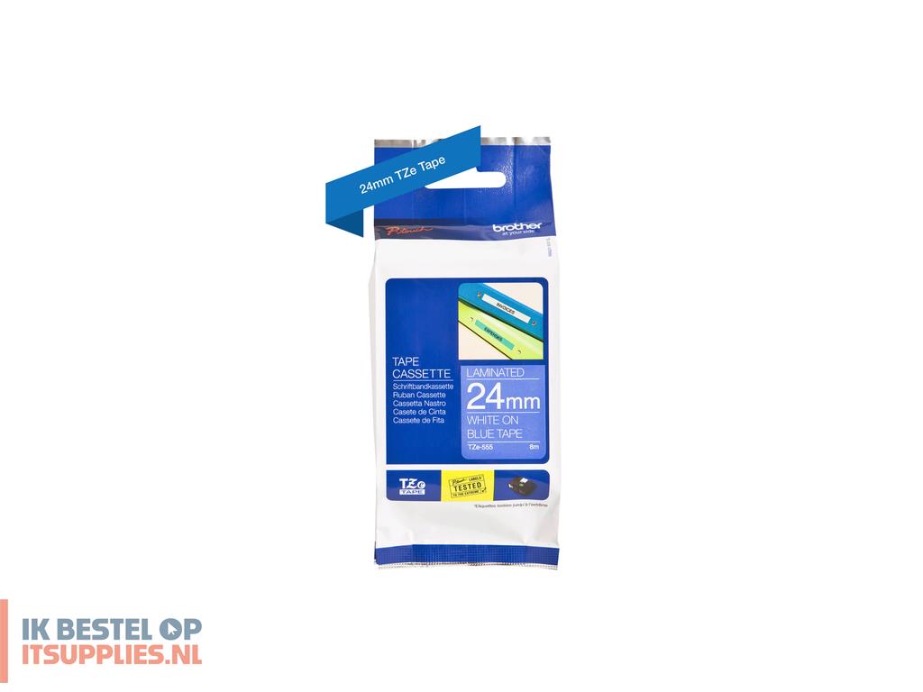 0351301-brother_tze-555_labelprinter-tape_wit_op_blauw