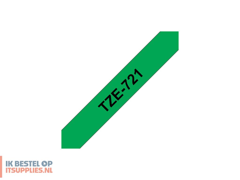 1703386-brother_tze-721_labelprinter-tape_zwart_op_groen