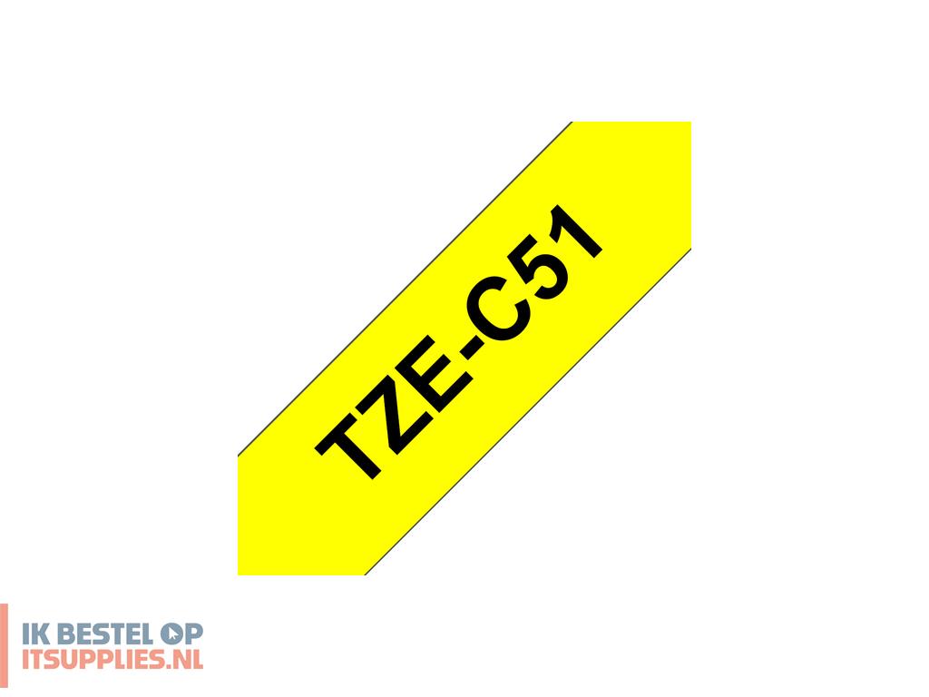 0144799-brother_tze-c51_labelprinter-tape_zwart_op_fluorescerend_geel