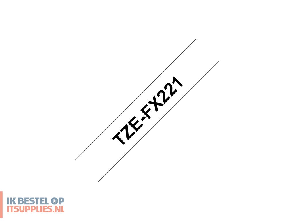 0357545-brother_tze-fx221_labelprinter-tape_zwart_op_wit