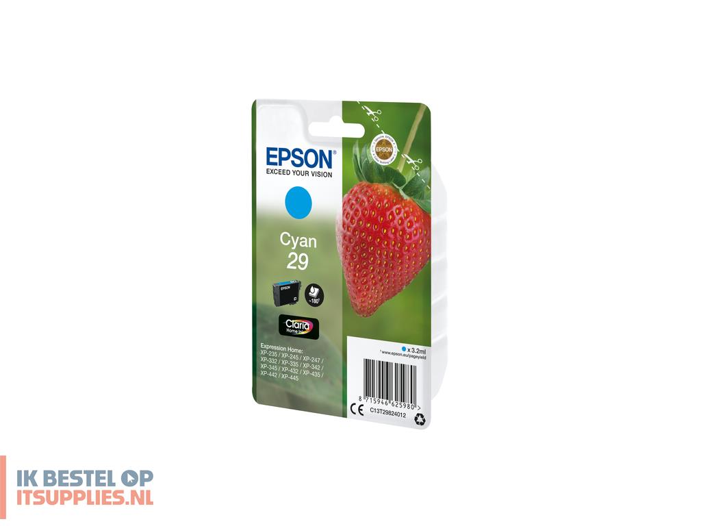 2327184-epson_strawberry_c13t29824022_inktcartridge_1_stuks_origineel_cyaan