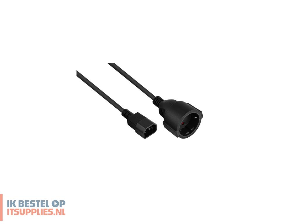 1313612-kabelmeister_sk1402-s002_electriciteitssnoer_zwart_0-15_m_iec_c14_netstekker_type_f
