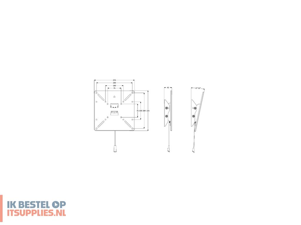 1559244-multibrackets_1039_tv-bevestiging_101-6_cm_40_zwart