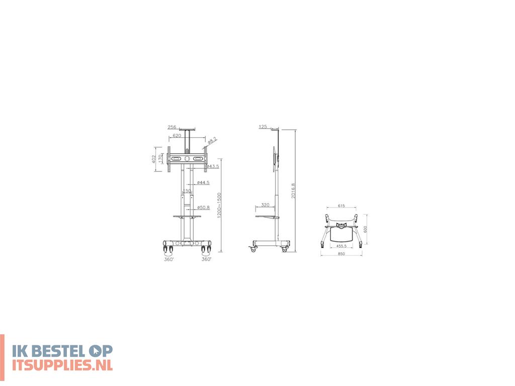 4634901-multibrackets_2319_tv-bevestiging_152-4_cm_60_zwart