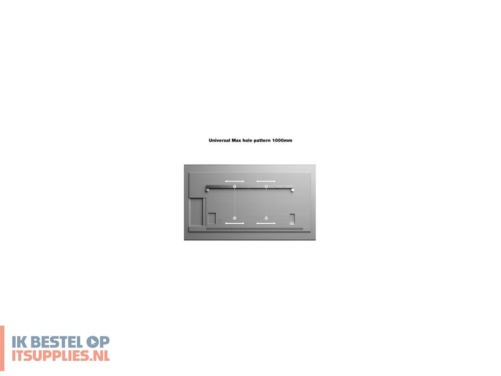 3020390-multibrackets_4173_bevestiging_voor_signage-beeldschermen_2-16_m_85_zwart