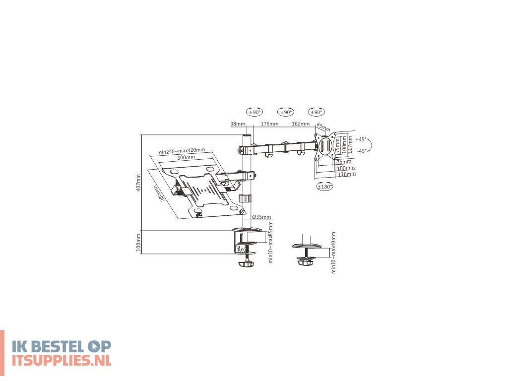 3414637-gembird_ma-da-03_flat_panel_bureau_steun_81-3_cm_32_zwart