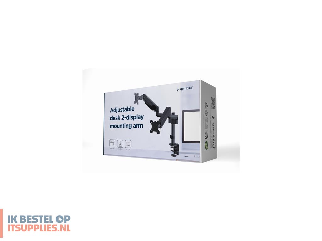 4121301-gembird_ma-da2p-01_flat_panel_bureau_steun_81-3_cm_32_zwart